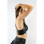 Plunge Top - Black Sparkle
