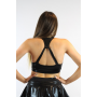 Plunge Top - Black Sparkle