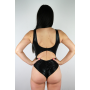 Rarr Designs Twisty Leotard Bodysuit - Black Sparkle