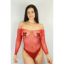 Rarr Designs Fishnet Body - Rosso