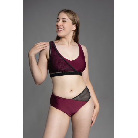 Zoey Low Waist Bottom - Mulberry