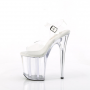 Pleaser Flamingo - 808 Clear Sandal