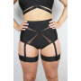 Rarr Designs Yasmin Garter Short Vita Alta - Nero