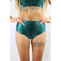 Rarr Designs Mid Waist Brazil Shorts - Jade Sparkle