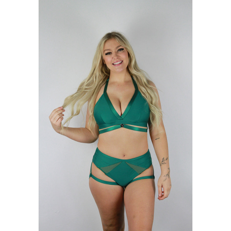 Yasmin Garter Short - Forest Green