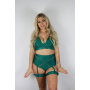 Rarr Designs Yasmin Garter Short Vita Alta - Verde Foresta