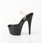 Pleaser Shoes Pleaser Sandalo Adore - 708 Nero Matte