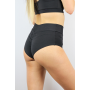 Rarr Designs Mid Waisted Brazilian Shorts - Matte Black