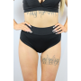 Rarr Designs Mid Waisted Brazilian Shorts - Matte Black